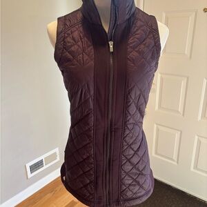 Athleta Dark Plum Quilted Vest